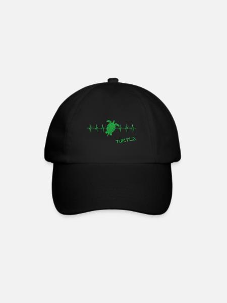 Turtle - Baseballkappe - Schwarz/Schwarz