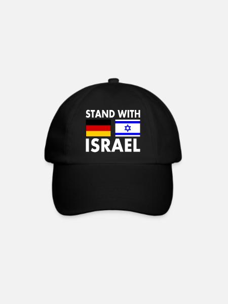 Israel - Baseballkappe - Schwarz/Schwarz