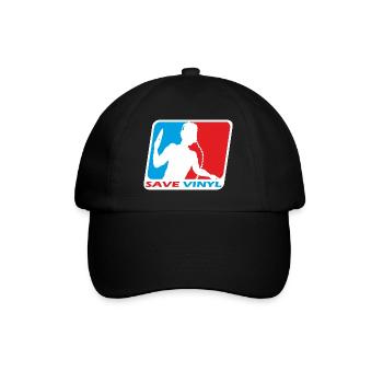 Deejay - Save Vinyl - Baseballkappe - Schwarz/Schwarz - Vorne