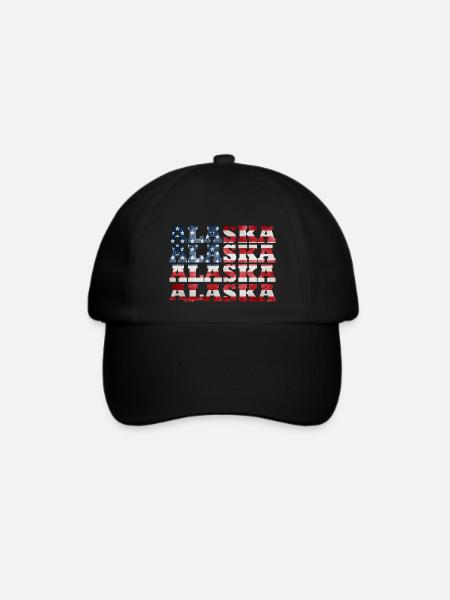 Alaska - Baseballkappe - Schwarz/Schwarz