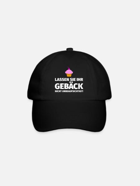 Weihnachten Backen - Baseballkappe - Schwarz/Schwarz