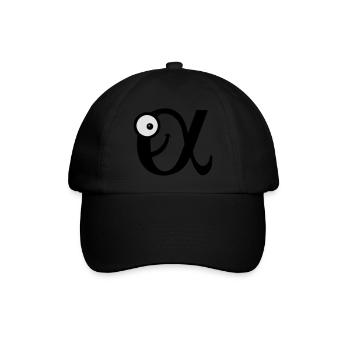 alphatier - Baseballkappe - Schwarz/Schwarz - Vorne
