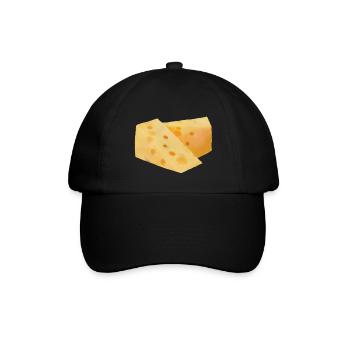 cheese - Baseballkappe - Schwarz/Schwarz - Vorne