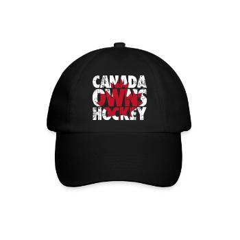 Canada Owns Hockey - Baseballkappe - Schwarz/Schwarz - Vorne