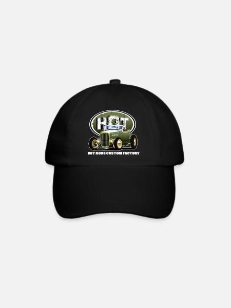 Hot Rod - Baseballkappe - Schwarz/Schwarz