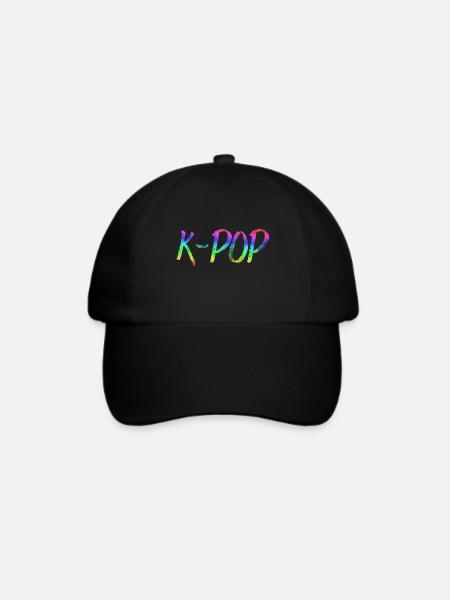 K-POP - Baseballkappe - Schwarz/Schwarz