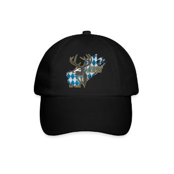 Bayern freistaat Streetwear Trachten Motiv - Baseballkappe - Schwarz/Schwarz - Vorne