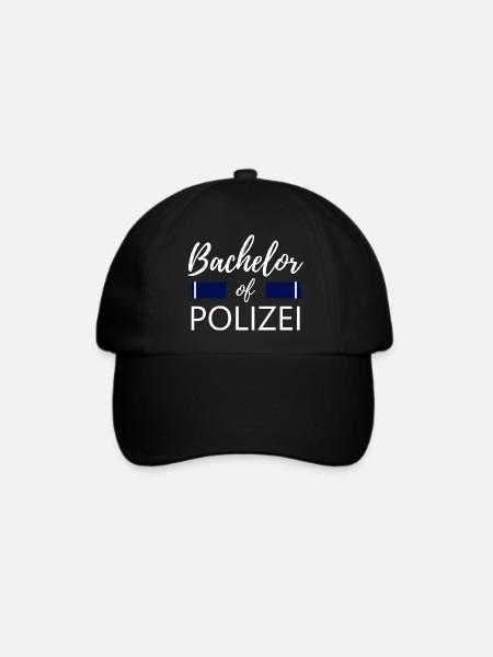 Geschenk Polizei Student - Baseballkappe - Schwarz/Schwarz