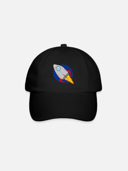 Rakete - Baseballkappe - Schwarz/Schwarz