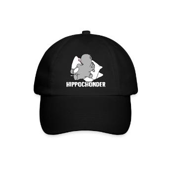 Hippochonder - Baseballkappe - Schwarz/Schwarz - Vorne
