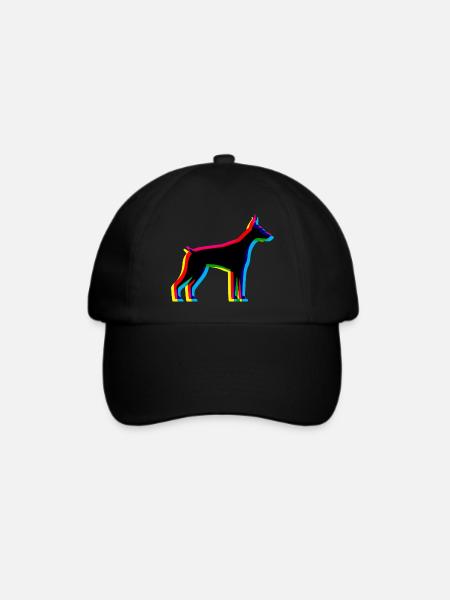 CMYK Dobermann - Baseballkappe - Schwarz/Schwarz