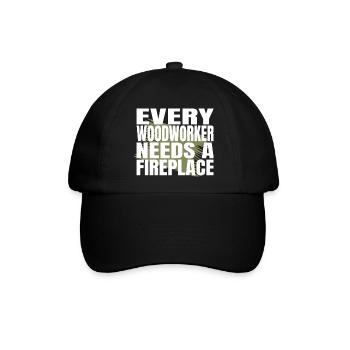 americas funny carpenter quotes jokes - Baseballkappe - Schwarz/Schwarz - Vorne