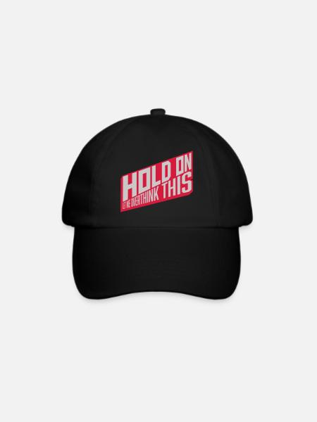 Let me overthink this - Baseballkappe - Schwarz/Schwarz