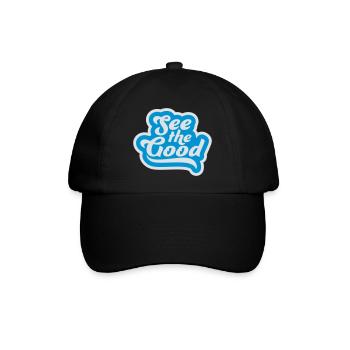 see the good Zitat - Baseballkappe - Schwarz/Schwarz - Vorne