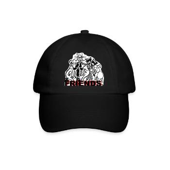 ZoffArt FRIENDS - Baseballkappe - Schwarz/Schwarz - Vorne