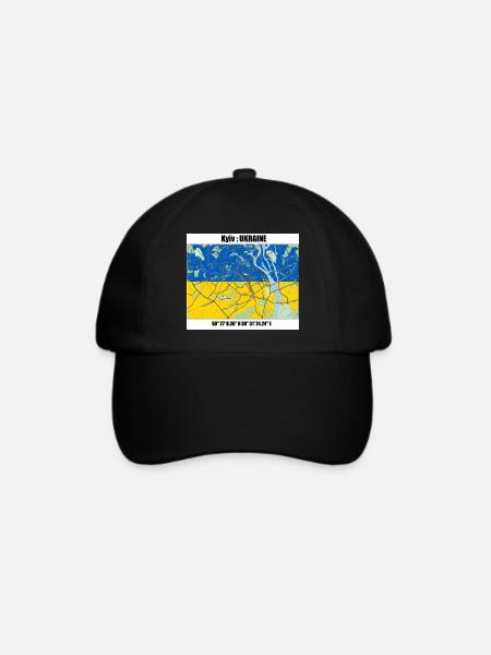 Kiew - Baseballkappe - Schwarz/Schwarz