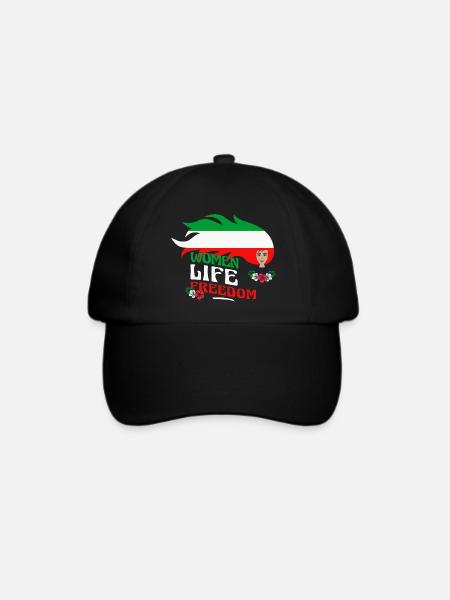 Niedliche iranische Frauen - Frauen Leben Freiheit - Baseballkappe - Schwarz/Schwarz