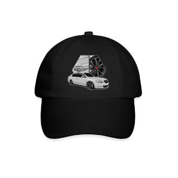 Limousine // Illustration - Baseballkappe - Schwarz/Schwarz - Vorne