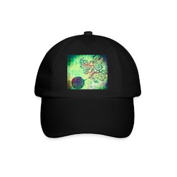 Persian Tree of Life No. 4 - Baseballkappe - Schwarz/Schwarz - Vorne