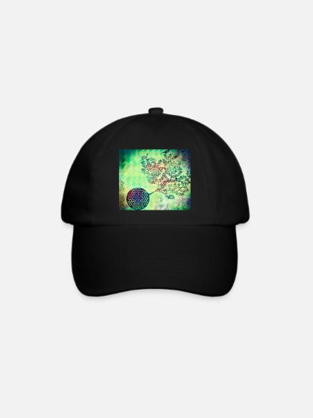 Persian Tree of Life No. 4 - Baseballkappe - Schwarz/Schwarz