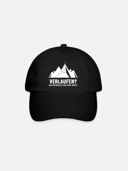 Bergwandern Gratwanderung Weglos Alpin Bergweg - Baseballkappe - Schwarz/Schwarz