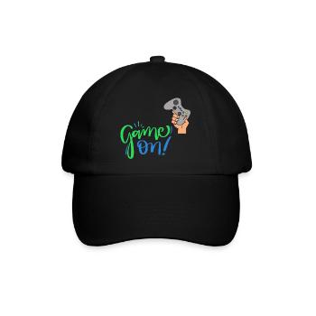 Game On - Ich bin ein Gamer! - Baseballkappe - Schwarz/Schwarz - Vorne