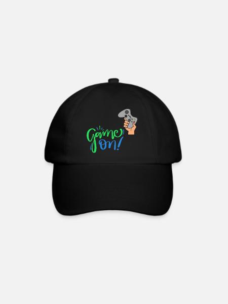 Game On - Ich bin ein Gamer! - Baseballkappe - Schwarz/Schwarz