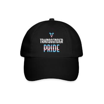 LGBTQ Pride Monat - Transgender Pride - Baseballkappe - Schwarz/Schwarz - Vorne