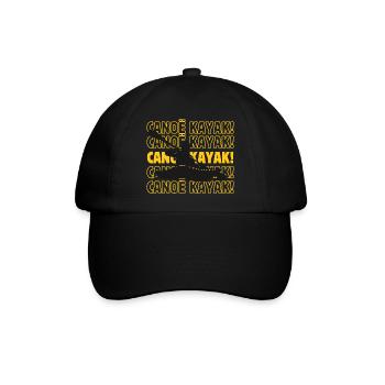 Kanu Kajak Kanu Kajak Kanu Kajak Kanu Kajak - Baseballkappe - Schwarz/Schwarz - Vorne