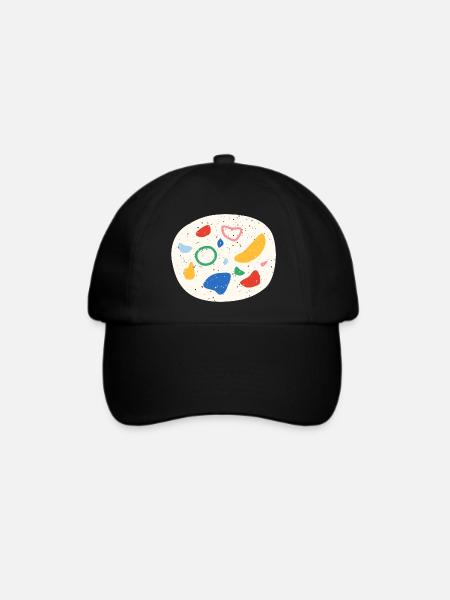 Große Klettergriffe - Baseballkappe - Schwarz/Schwarz