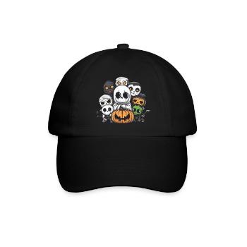 Halloween Party Trick Or Treat - Baseballkappe - Schwarz/Schwarz - Vorne