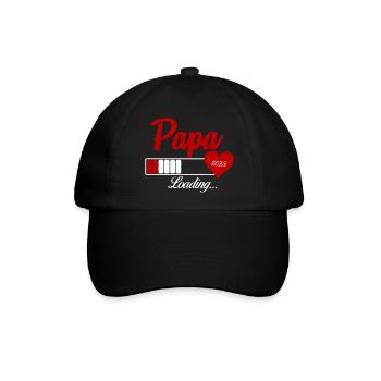 papa loading 2025 - Baseballkappe - Schwarz/Schwarz - Vorne