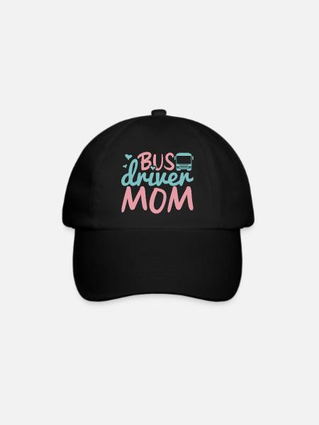Busfahrer Mama - Baseballkappe - Schwarz/Schwarz
