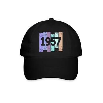 1957 - Baseballkappe - Schwarz/Schwarz - Vorne