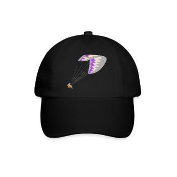 Gleitschirm - Baseballkappe - Schwarz/Schwarz - Vorne