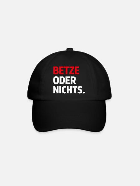 Betze oder nichts – Kaiserslautern Statement Shirt - Baseballkappe - Schwarz/Schwarz
