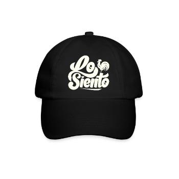 Es tut mir Leid - Lo Siento - Viral Meme - Baseballkappe - Schwarz/Schwarz - Vorne