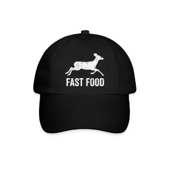 Jagd Humor Shirt für Jäger - Baseballkappe - Schwarz/Schwarz - Vorne