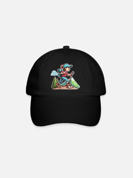 Wanderin Wandern - Baseballkappe - Schwarz/Schwarz