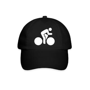 Radsportler, Fahrrad, Rennrad, Fahrradtour - Baseballkappe - Schwarz/Schwarz - Vorne