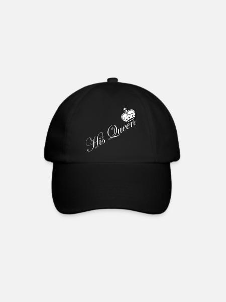 His_Queen_Couple_Krone_Design - Baseballkappe - Schwarz/Schwarz