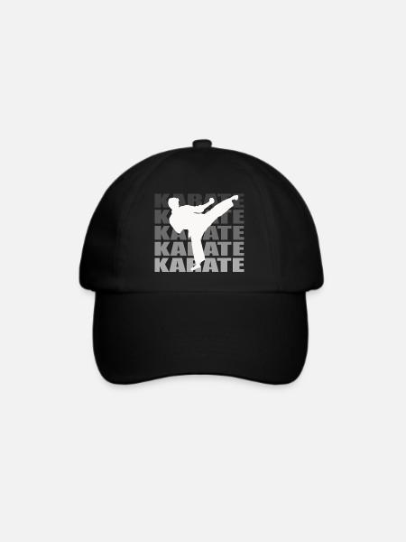 Karate - Baseballkappe - Schwarz/Schwarz