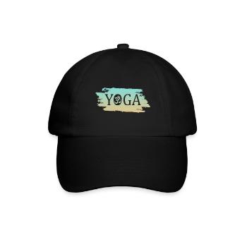 Yoga Om - Baseballkappe - Schwarz/Schwarz - Vorne