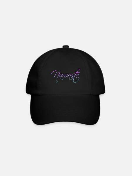 Namaste - Baseballkappe - Schwarz/Schwarz