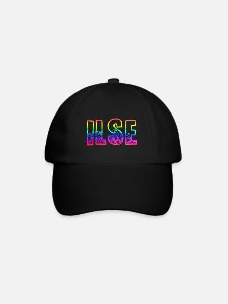 ilse rs regenbogen - Baseballkappe - Schwarz/Schwarz