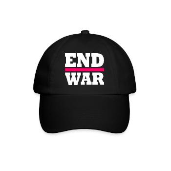 End war - Baseballkappe - Schwarz/Schwarz - Vorne