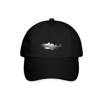 Dorsch Angeln Norwegen - Baseballkappe - Schwarz/Schwarz - Vorne