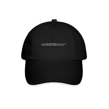Wal-Anleger = Diamant - Baseballkappe - Schwarz/Schwarz - Vorne