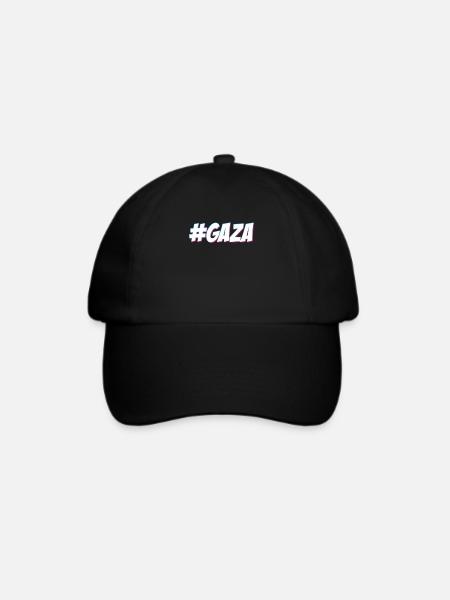#GAZA - Baseballkappe - Schwarz/Schwarz