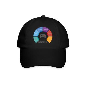 game wheel - Baseballkappe - Schwarz/Schwarz - Vorne